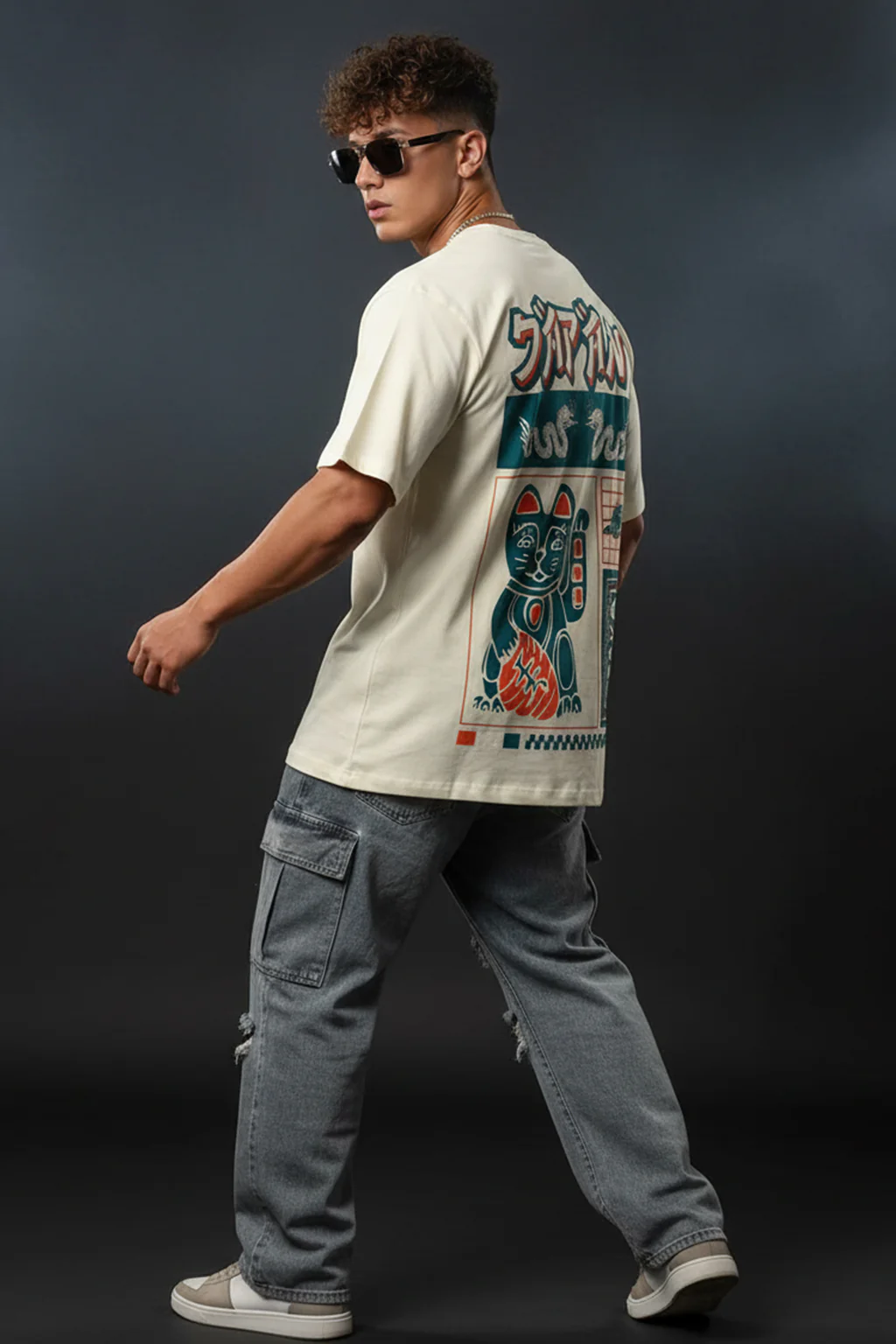 Japan Osaka White Oversized T-shirt