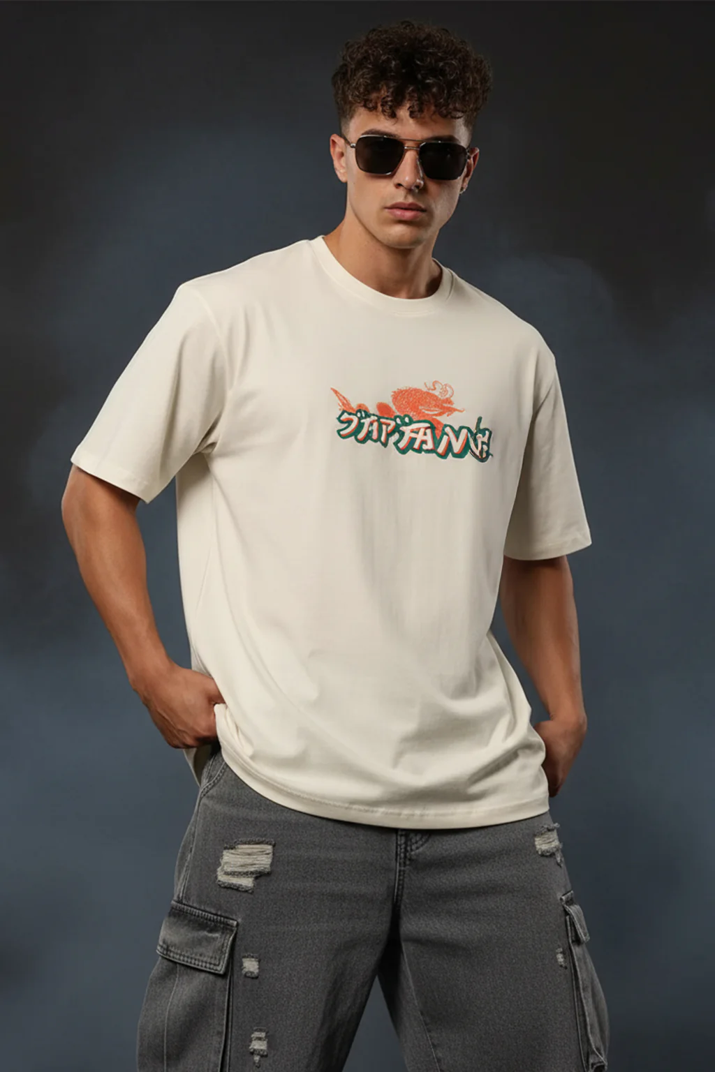 Japan Osaka White Oversized T-shirt