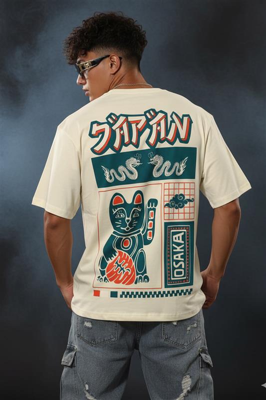 Japan Osaka White Oversized T-shirt